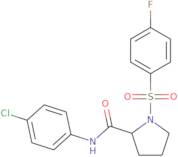 N-(4-Chlorophenyl)-1-[(4-fluorophenyl)sulfonyl]-2-pyrrolidinecarboxamide