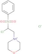 4-[2-Chloro-2-(phenylsulfonyl)ethyl]-1,4-oxazinan-4-ium chloride