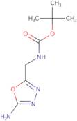 tert-Butyl N-[(5-amino-1,3,4-oxadiazol-2-yl)methyl]carbamate
