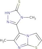 4-Methyl-5-(6-methylimidazo[2,1-b][1,3]thiazol-5-yl)-4H-1,2,4-triazole-3-thiol