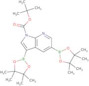 1-Boc-pyrrolo[2,3-b]pyridine-3,5-diboronic acid pinacol ester