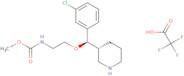 Methyl 2-((R)-(3-chlorophenyl)((R)-piperidin-3-yl)methoxy)ethylcarbamate (2,2,2-trifluoroacetate)