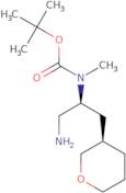 tert-Butyl ((S)-1-amino-3-((R)-tetrahydro-2H-pyran-3-yl)propan-2-yl)(methyl)carbamate