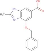 4-(Benzyloxy)-2-methyl-1H-1,3-benzodiazole-6-carboxylic acid