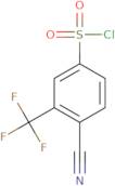 4-cyano-3-(trifluoromethyl)benzene-1-sulfonyl chloride