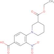 4-[3-(Ethoxycarbonyl)piperidin-1-yl]-3-nitrobenzoic acid