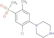 1-[2-Chloro-5-methyl-4-(methylsulfonyl)phenyl]piperazine