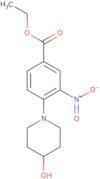 Ethyl 3-nitro-4-(piperidin-4-ol-1-yl)benzoate