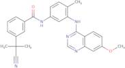 3-(2-Cyanopropan-2-yl)-N-(3-((7-methoxyquinazolin-4-yl)amino)-4-methylphenyl)benzamide