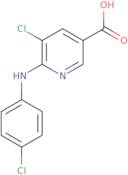 5-Chloro-6-[(4-chlorophenyl)amino]pyridine-3-carboxylic acid