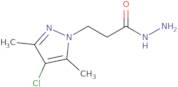 3-(4-Chloro-3,5-dimethyl-1H-pyrazol-1-yl)propanohydrazide