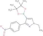 1-ethyl-3-(4-nitrophenyl)-4-(4,4,5,5-tetramethyl-1,3,2-dioxaborolan-2-yl)-1H-pyrazole