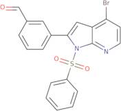 3-(4-bromo-1-(phenylsulfonyl)-1H-pyrrolo[2,3-b]pyridin-2-yl)benzaldehyde