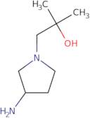 1-[(3R)-3-Aminopyrrolidin-1-yl]-2-methylpropan-2-ol