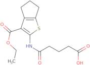 2-(4-Carboxy-butyrylamino)-5,6-dihydro-4 H -cyclopenta[ B ]thiophene-3-carboxylic acid ethyl ester