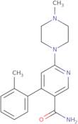 4-(2-Methylphenyl)-6-(4-methyl-1-piperazinyl)-3-pyridinecarboxamide