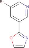 3-bromo-5-(1,3-oxazol-2-yl)pyridine