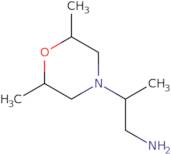 rac-2-[(2R,6S)-2,6-Dimethylmorpholin-4-yl]propan-1-amine