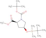 (2S,4S)-1-Tert-Butyl 2-Methyl 4-Tert-Butyldimethylsilyl)Oxy)Pyrrolidine-1,2-Dicarboxylate