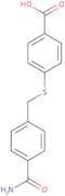 4-{[(4-Carbamoylphenyl)methyl]sulfanyl}benzoic acid