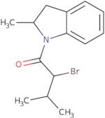 2-Bromo-3-methyl-1-(2-methyl-2,3-dihydro-1H-indol-1-yl)butan-1-one