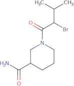 1-(2-Bromo-3-methylbutanoyl)piperidine-3-carboxamide