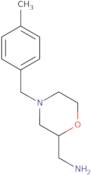 {4-[(4-Methylphenyl)methyl]morpholin-2-yl}methanamine