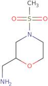 1-(4-Methanesulfonylmorpholin-2-yl)methanamine