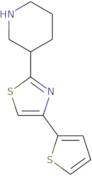 3-[4-(Thiophen-2-yl)-1,3-thiazol-2-yl]piperidine