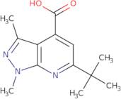 6-tert-Butyl-1,3-dimethyl-1H-pyrazolo[3,4-b]pyridine-4-carboxylic acid