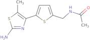 N-{[5-(2-Amino-5-methyl-1,3-thiazol-4-yl)thiophen-2-yl]methyl}acetamide