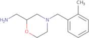 {4-[(2-Methylphenyl)methyl]morpholin-2-yl}methanamine