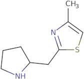 4-Methyl-2-[(pyrrolidin-2-yl)methyl]-1,3-thiazole