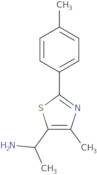 1-[4-Methyl-2-(4-methylphenyl)-1,3-thiazol-5-yl]ethan-1-amine