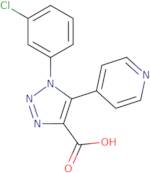 1-(3-Chlorophenyl)-5-pyridin-4-yl-1H-1,2,3-triazole-4-carboxylic acid