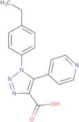 1-(4-Ethylphenyl)-5-(pyridin-4-yl)-1H-1,2,3-triazole-4-carboxylic acid