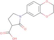 1-(2,3-Dihydro-1,4-benzodioxin-6-yl)-2-oxopyrrolidine-3-carboxylic acid