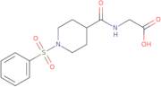 2-{[1-(Benzenesulfonyl)piperidin-4-yl]formamido}acetic acid