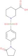 1-[4-(2-Oxopyrrolidin-1-yl)benzenesulfonyl]piperidine-3-carboxylic acid