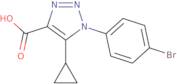 1-(4-Bromophenyl)-5-cyclopropyl-1H-1,2,3-triazole-4-carboxylic acid