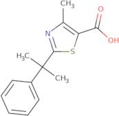 4-Methyl-2-(2-phenylpropan-2-yl)-1,3-thiazole-5-carboxylic acid