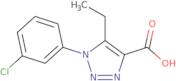 1-(3-Chlorophenyl)-5-ethyl-1H-1,2,3-triazole-4-carboxylic acid