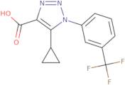 5-Cyclopropyl-1-[3-(trifluoromethyl)phenyl]-1H-1,2,3-triazole-4-carboxylic acid