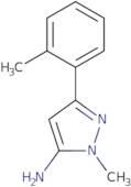 2-Methyl-5-(2-methylphenyl)pyrazol-3-amine