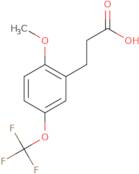 3-[2-Methoxy-5-(trifluoromethoxy)phenyl]propionic acid