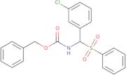 Benzyl N-[(3-chlorophenyl)(phenylsulfonyl)methyl]-carbamate