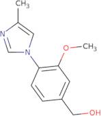 (3-Methoxy-4-(4-methyl-1H-imidazol-1-yl)phenyl)methanol