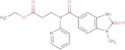 Ethyl 3-(1-methyl-2-oxo-N-(pyridin-2-yl)-2,3-dihydro-1H-benzo[D]imidazole-5-carboxamido)propanoate
