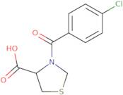 3-(4-Chlorobenzoyl)-1,3-thiazolidine-4-carboxylic acid