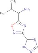 2-Methyl-1-[3-(4H-1,2,4-triazol-3-yl)-1,2,4-oxadiazol-5-yl]propan-1-amine